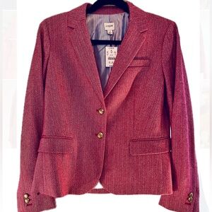 J.Crew Herringbone Schoolboy Blazer